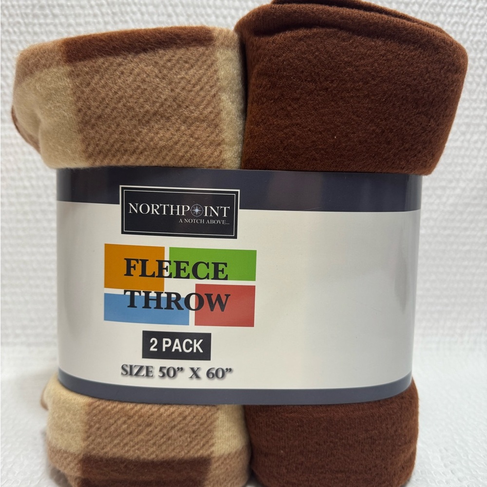 Northpoint Fleece Throw 2 Pack